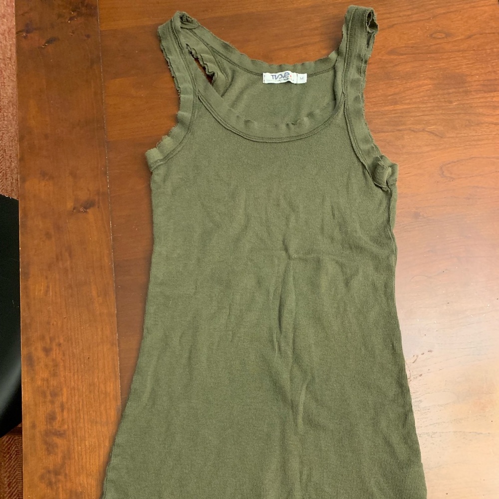 Green tank top